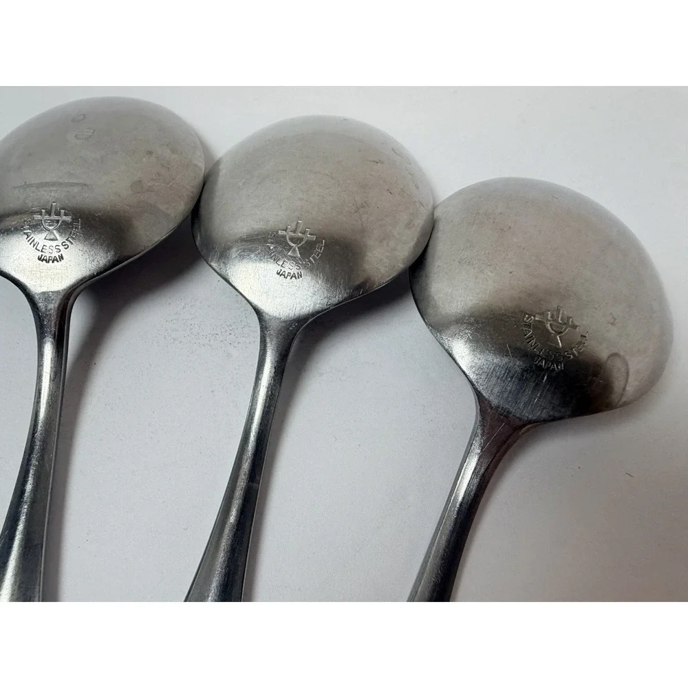 WMF Cromargan  Stainless Steel Form Soup spoons 7 1/8